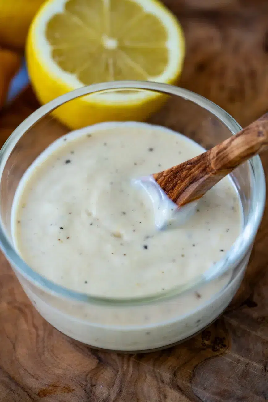 Cheat_s Caesar Salad Dressing Recipe being Served