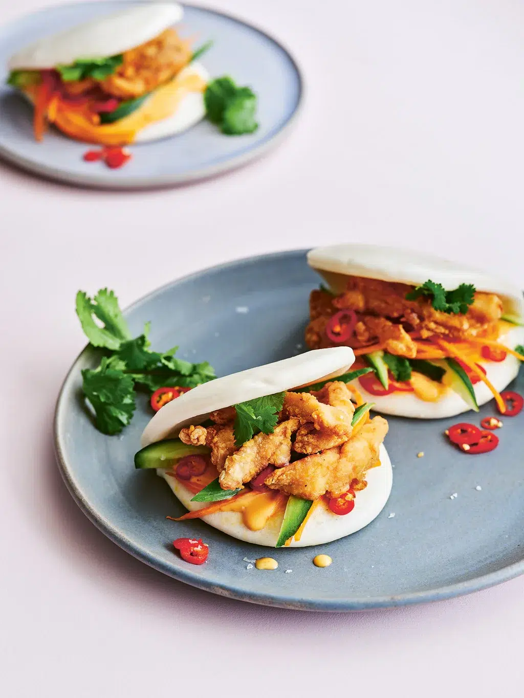 Crispy Chicken Bao Buns
