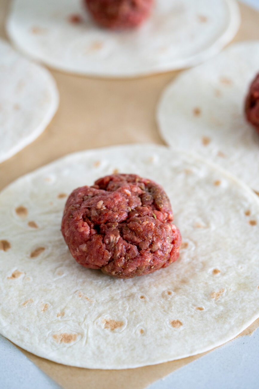 Gyros Smashed Tacos Recipe Step