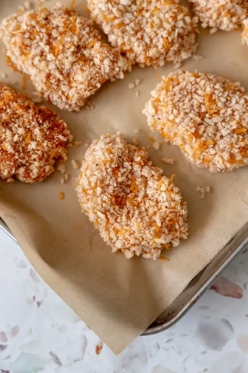 Chicken Nuggets ready for the oven