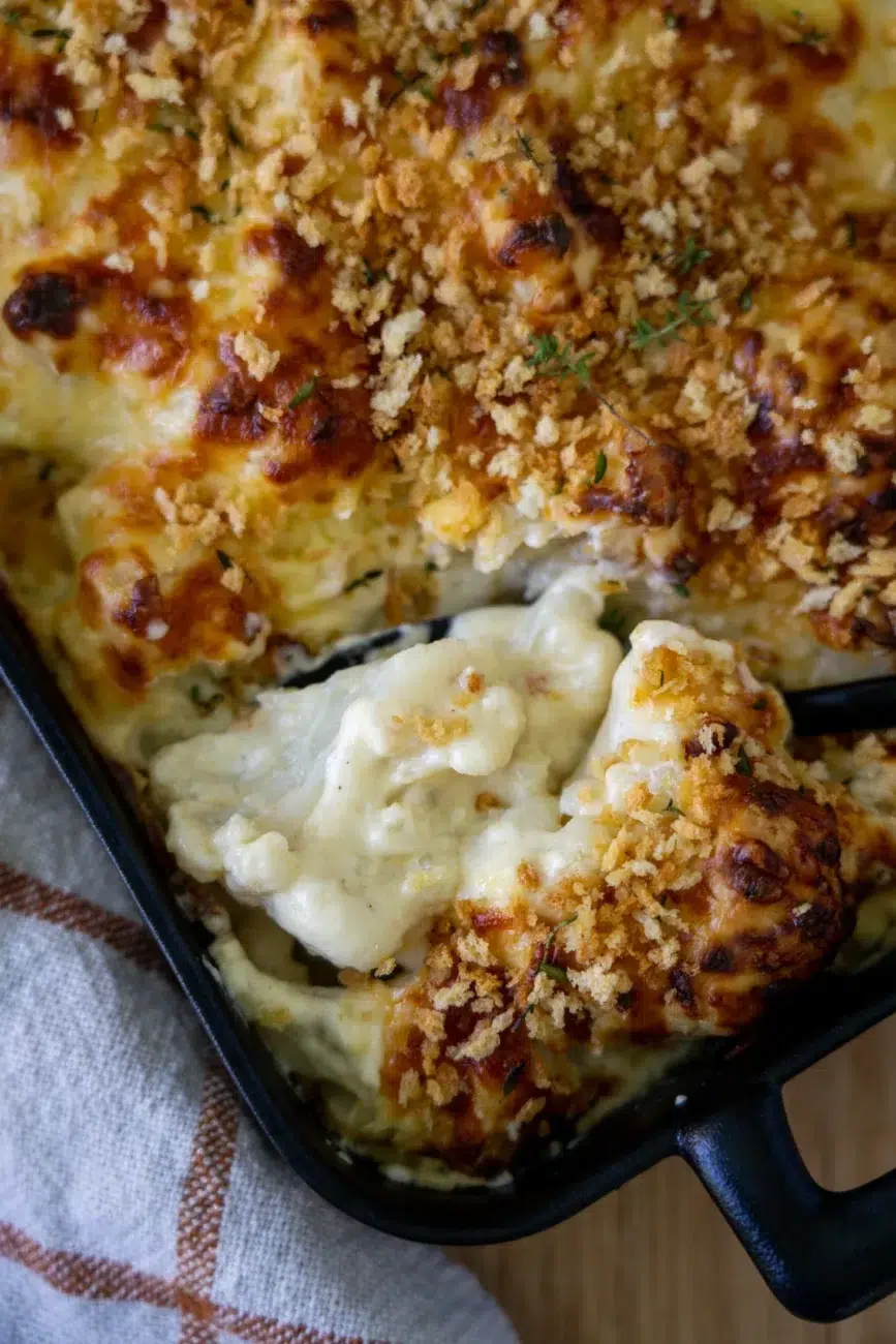 Cauliflower Bake Close Up