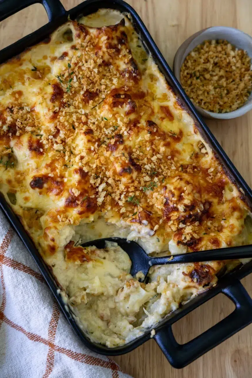 Creamy Four-cheese Cauliflower Bake Recipe